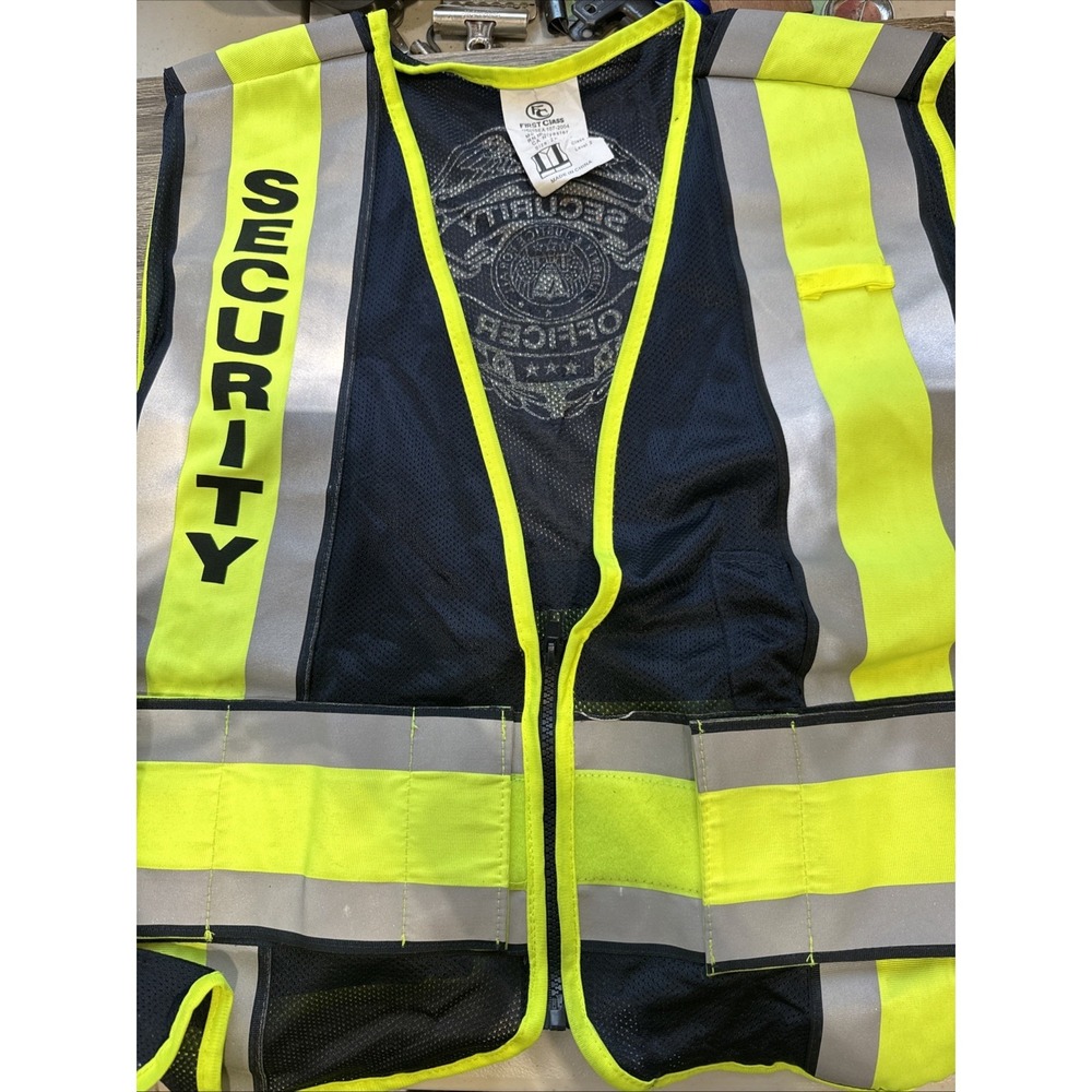 OccuNomix Sheriff High Visibility Reflective Duty Safety Vests Breakaway 2-3XL!